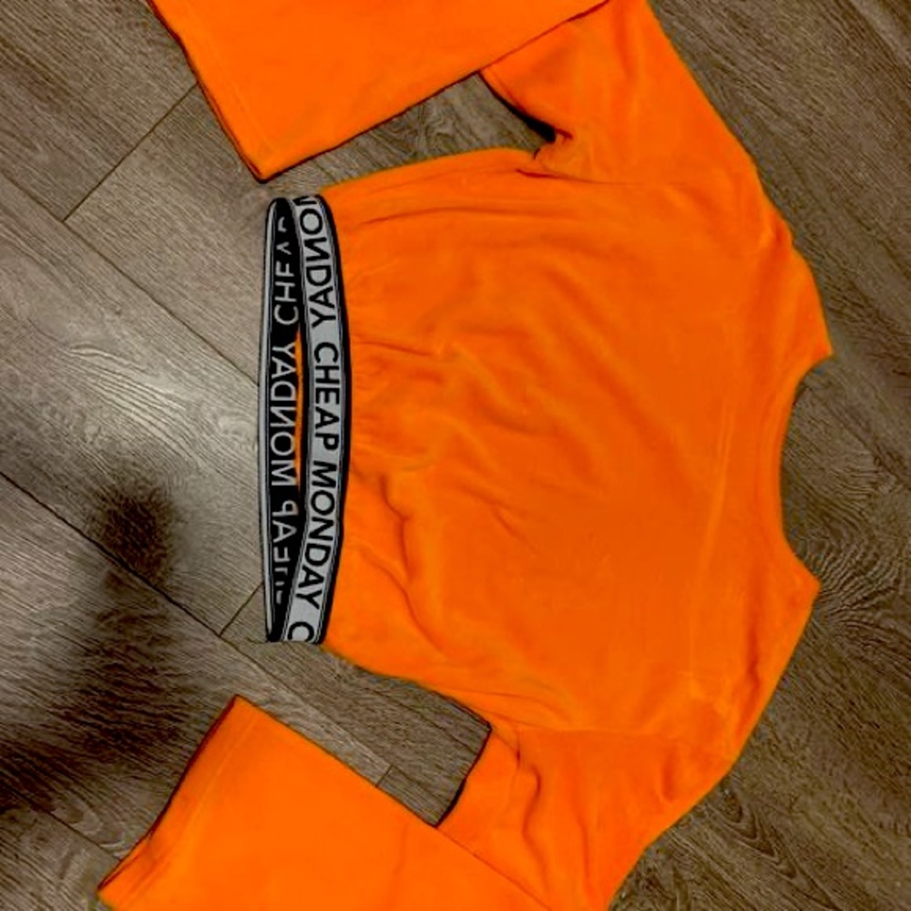 Cheap Monday Orange Cropped Sweater